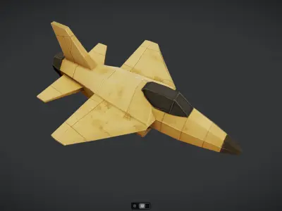 Spacecraft Jet aircraft plane 3dmodel 18 3D model
