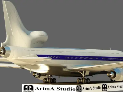 3D model of Airplane  Lockheed L-1011 TriStar 3D model