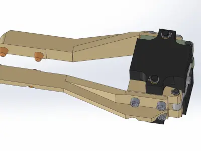 Assemble the manipulator mechanism 3D model