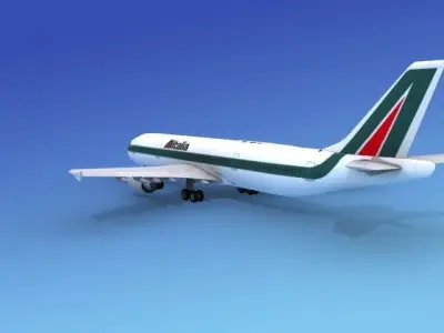 Airbus A300 Alitalia 3D model
