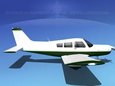 Piper PA-28-235 Cherokee  V02 3D model