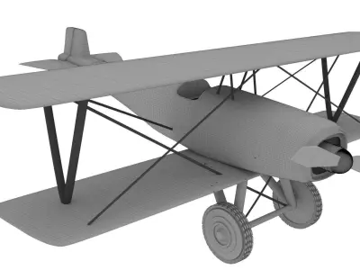 Fixed Wing Plane 3D model