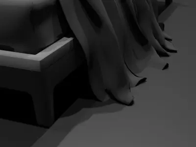 Sleeping Bed  Free 3D model