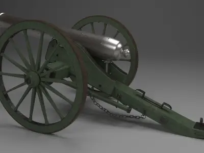 Field Cannon 3D model