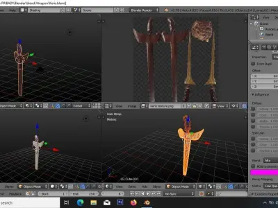 Balinese Keris 3D model