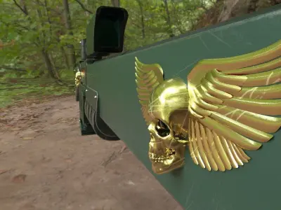 Vindicare assassin exitus rifle Warhammer 40k 3D model