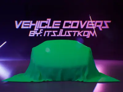 Vehicle Cover Pack - 130 Plus Meshes 3D model