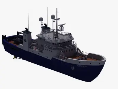 Fisheries Protection Vessel 3D model