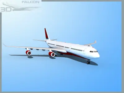 Falcon3D A340-600 Corporate 2 3D model