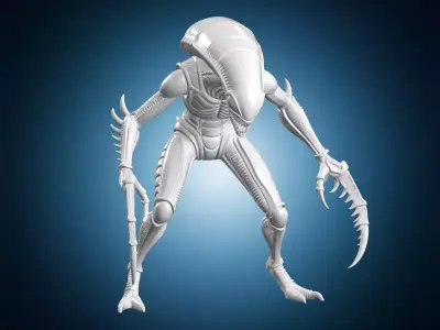 Tyranid Warrior Alien Figurine 3D Print Model 3D print model