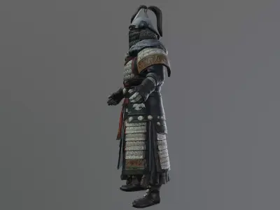 mongolian soldier 3D model