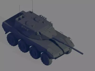 Radkampfwagen 90 3D model