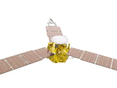 Juno spacecraft Low-poly 3D model
