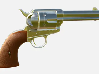 Colt Single Action Army Low-poly 3D model