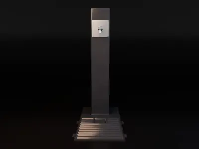 Drinking Fountain Low-poly 3D model