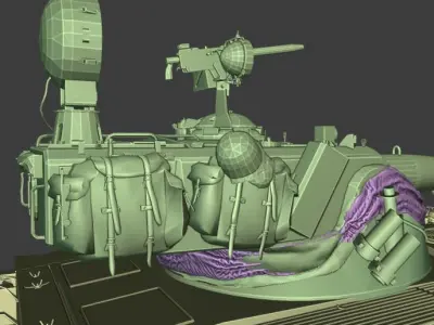 AMX 13 105 TANK 3D print model