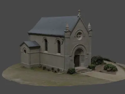 French chapel photogrammetry 3D model