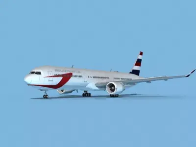 Boeing 767-400 Air Dynamic 3D model