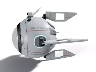 Sci-Fi Drone Camera 3D model