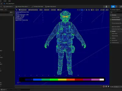 Casual Soldier 01 Low-poly 3D model