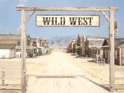 Western Town 3D model