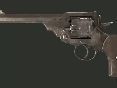 Revolver Webley MK VI 3D model
