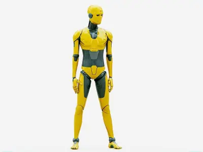 i-HOMO 02  Rigged for Unreal Engine - Unity - MIXAMO  3D model