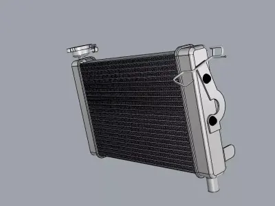 RADIATOR MOTORBIKE SPORTBIKE 250-600CC 3D model