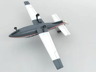 Cirrus VK 30 Aircraft Low-poly 3D model