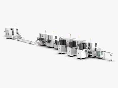 Automatic 8-Channel TR Component Integrated Assembly Line 3D model