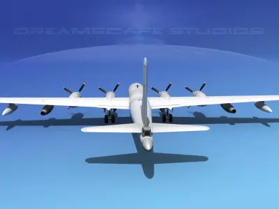 Boeing KB-50 Tanker Bare Metal 3D model