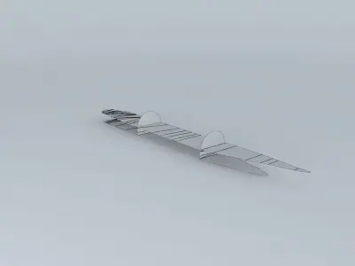 A380 Floors and 2 Walls Free 3D model