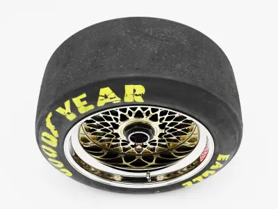 BBS E55 Goodyear Eagle V2 Combo 3D model