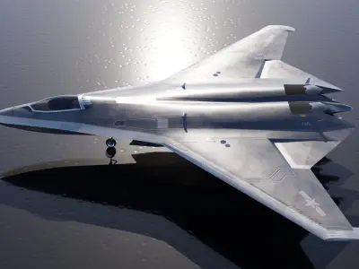 Shenyang J-50 Shadow Low-poly 3D model