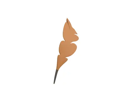 Feather Pen v1 002 Low-poly 3D model
