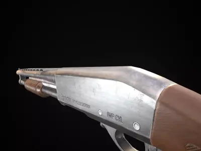 Remington870 Shotgun Low-poly 3D model