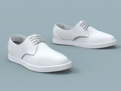 Shoes pack Low-poly 3D model