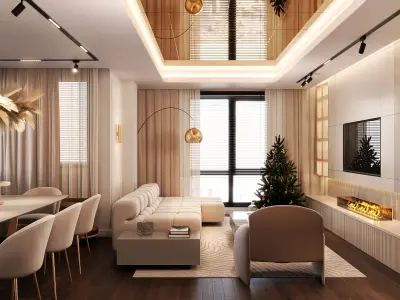 Living room free 3d model Free 3D model