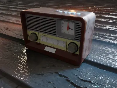 Videyas AM FM Radio Low-poly 3D model