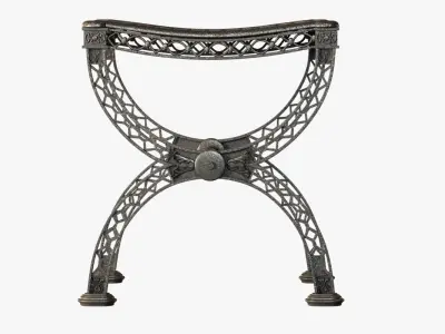 Restoration Hardware FRENCH FILIGREE STOOL 3D model