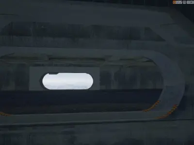 Aircraft Carrier with Fighters Pilot Props Low-poly 3D model