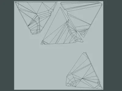 Pyramids Of Horus Low-poly 3D model