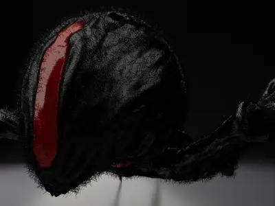 Monstrous Black Widow Spider 3D model