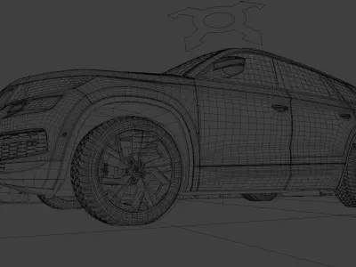 High Quality 3D Model of Skoda Kodiaq 2016 Realistic Game Ready Free low-poly 3D model