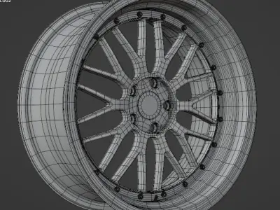 BBS LM Low-poly 3D model