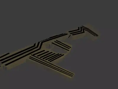 Gun bundle Free 3D model