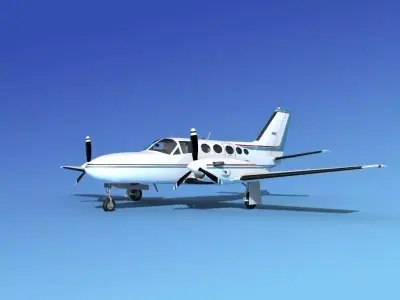 Cessna 425 Conquest I V12 3D model