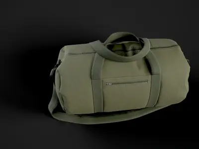 Duffle bag Low-poly 3D model