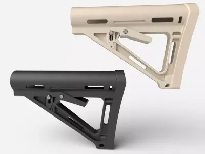 Magpul MOE Carbine Stock Low-poly 3D model