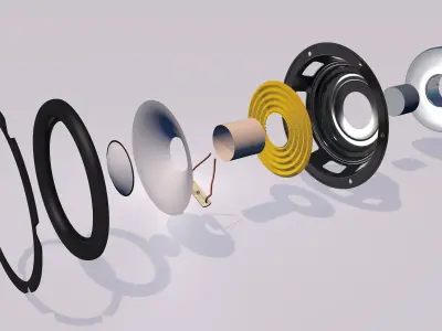 Speaker - Yamaha HS5-HS7-HS8 3D model